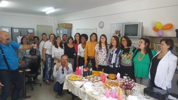 Alguns participantes no coquetel de comemoração do NEDI e IESC.